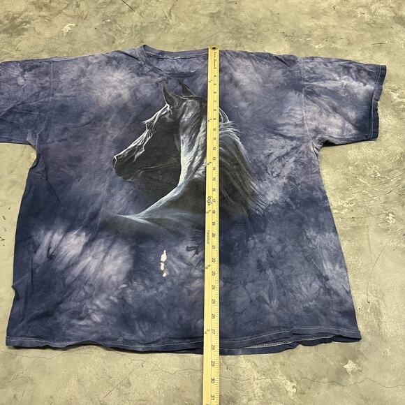 The Mountain Horse Purple T-Shirt Size 2XL Tie Dye Graphics Print Pullover - Picture 2 of 5